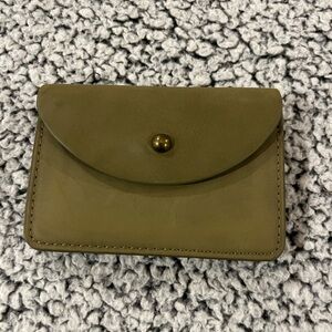 Olive Green Leather Women's wallet